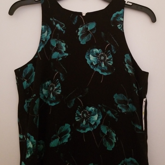 NWT- Alfani green lucid poppy dress- size 4P - Picture 3 of 7